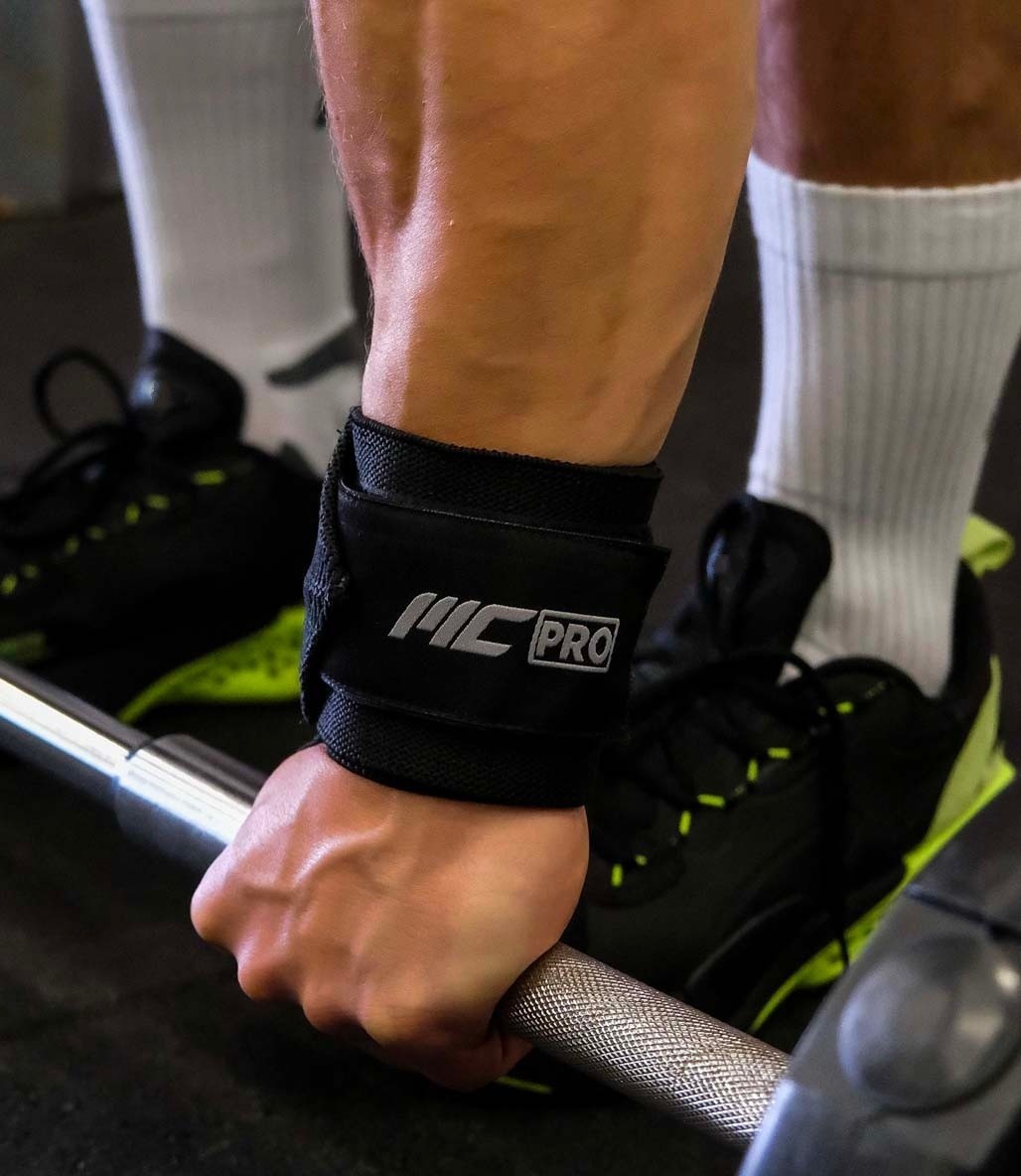 MuscleCloth Pro Wrist Wraps 2'li Paket Siyah