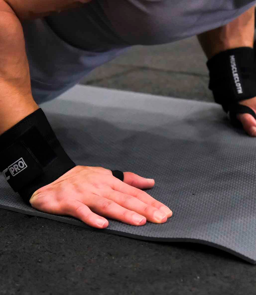 MuscleCloth Pro Wrist Wraps 2'li Paket Siyah
