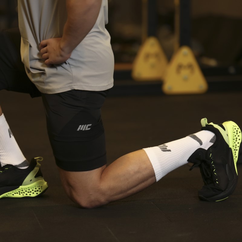 MuscleCloth Stay Fresh Uzun Çorap 3'Lü Paket Beyaz 