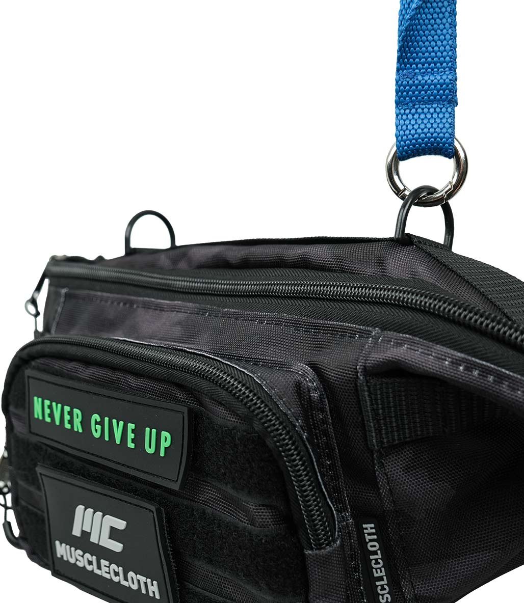 MuscleCloth Tactical Cross Bag Omuz Çantası Siyah Kamuflaj