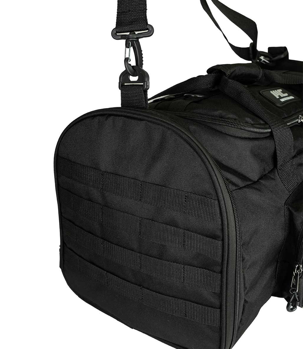 MuscleCloth Tactical Duffel Bag Silindir Çanta Siyah