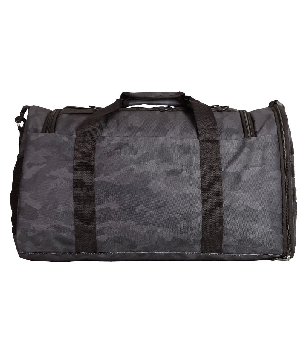 MuscleCloth Tactical Duffel Bag Silindir Çanta Siyah Kamuflaj