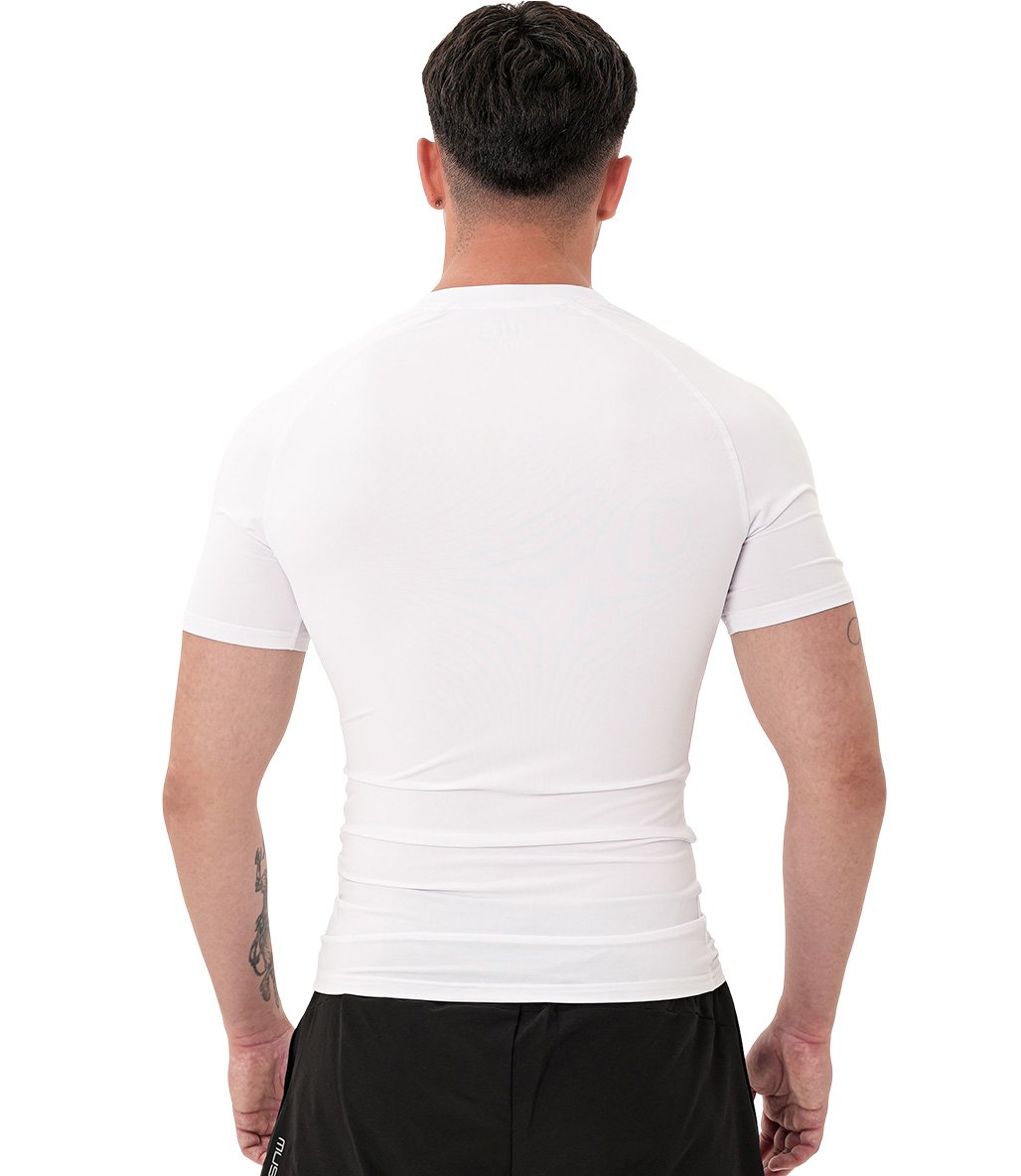 MuscleCloth Tech Kısa Kollu T-Shirt Beyaz