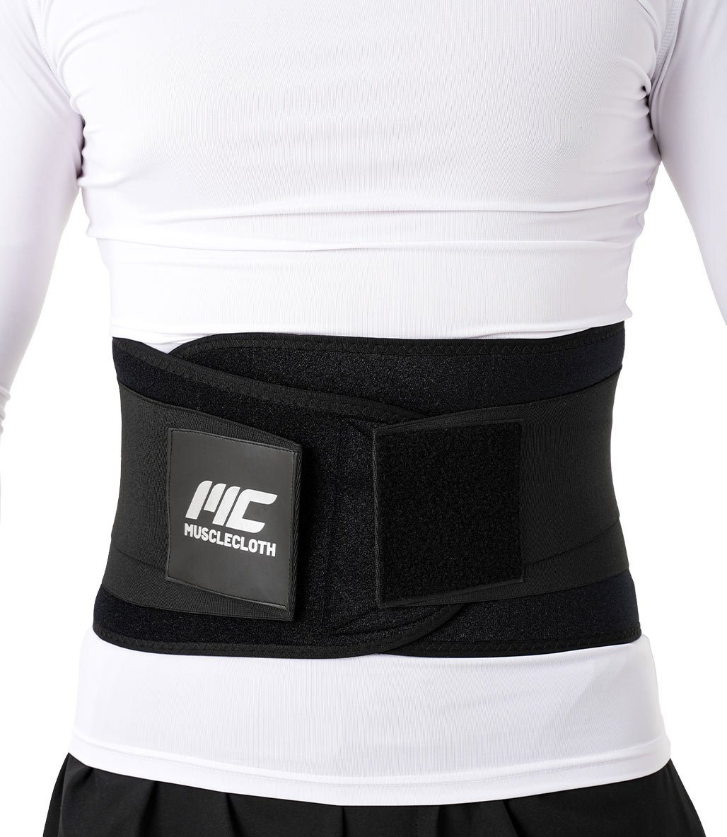 MuscleCloth Termal Korseli Ağırlık Kemeri Siyah