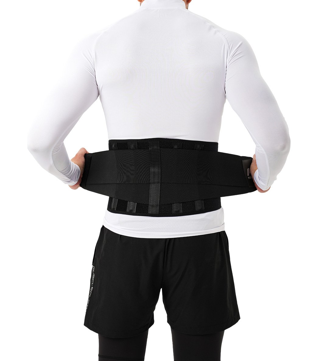 MuscleCloth Termal Korseli Ağırlık Kemeri Siyah