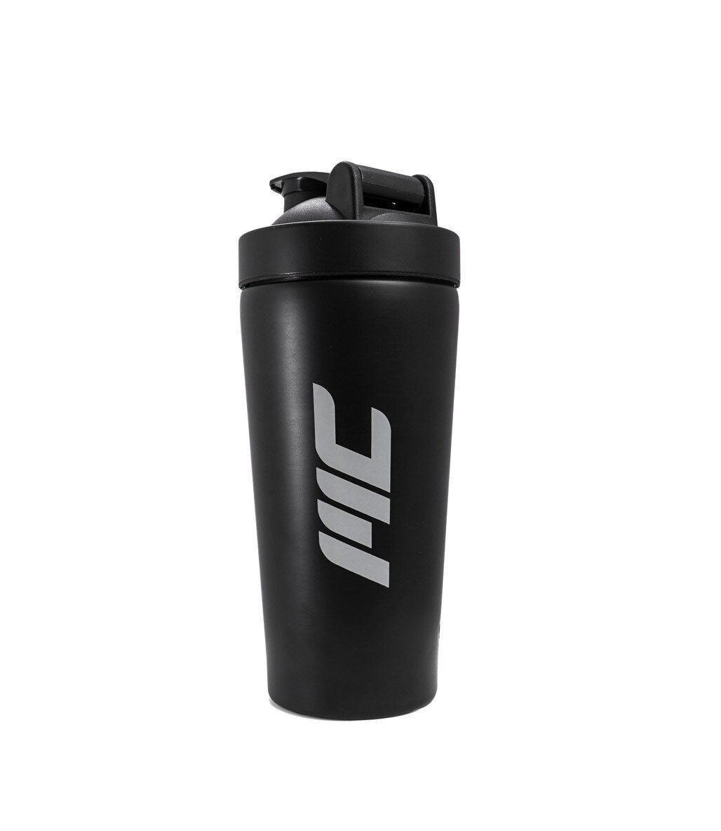 MuscleCloth Termo Çanta Seti Gri + Paslanmaz Çelik Shaker 739 ml Siyah