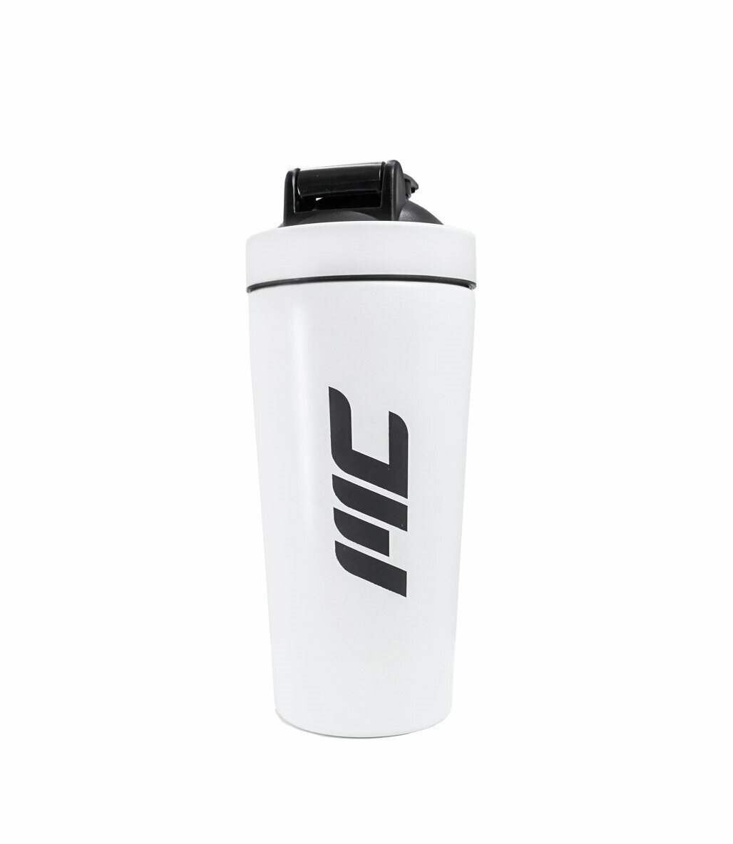 MuscleCloth Termo Sırt Çantası + Paslanmaz Çelik Shaker 739 ml Beyaz