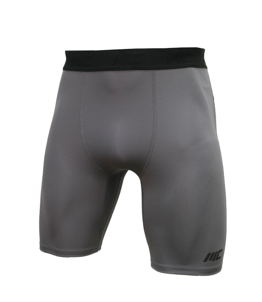 MuscleCloth Training Erkek Şort Tayt Füme