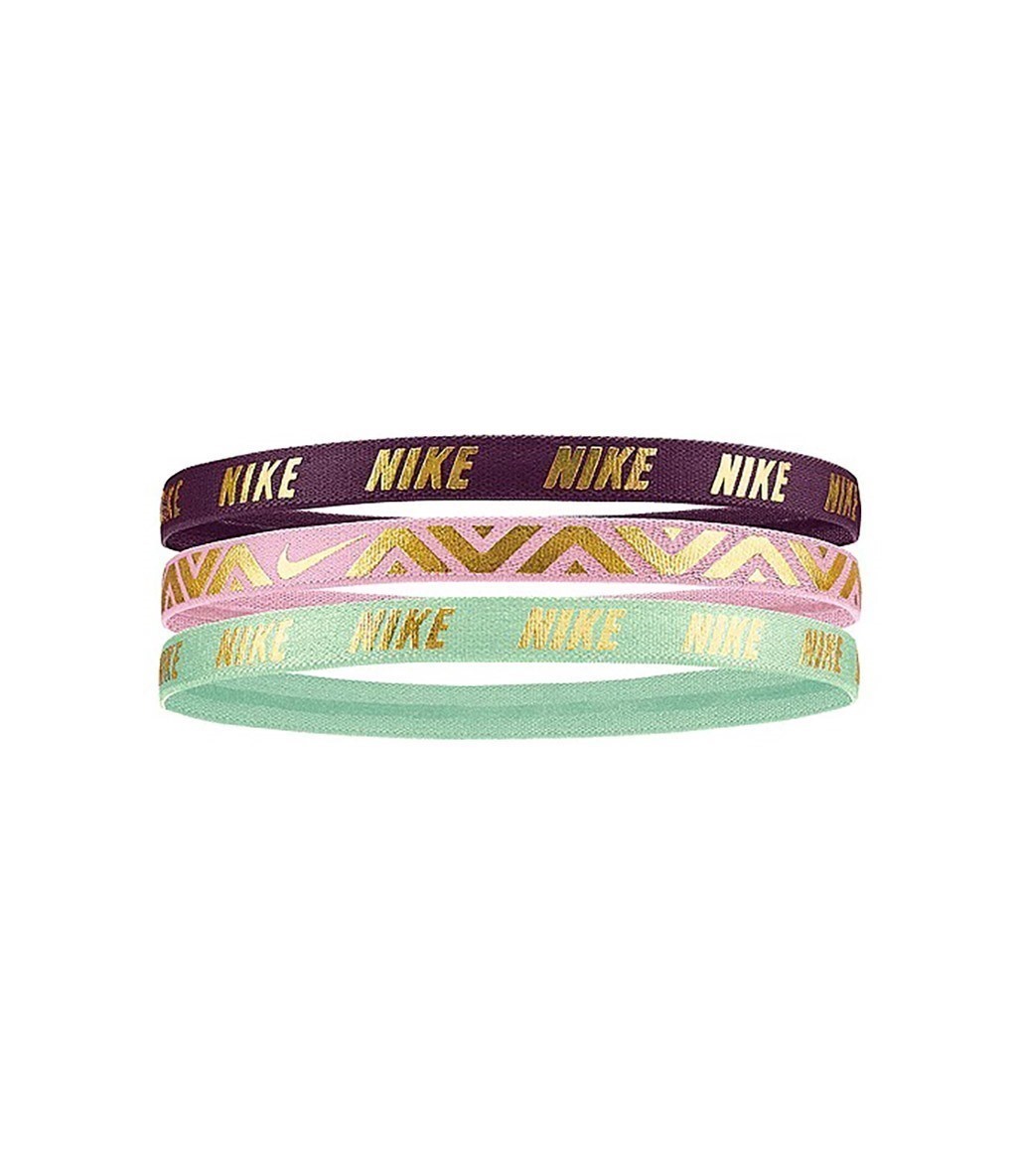 Nike Metallic Youth Headbands 3'lü Saç Bandı Çok Renkli