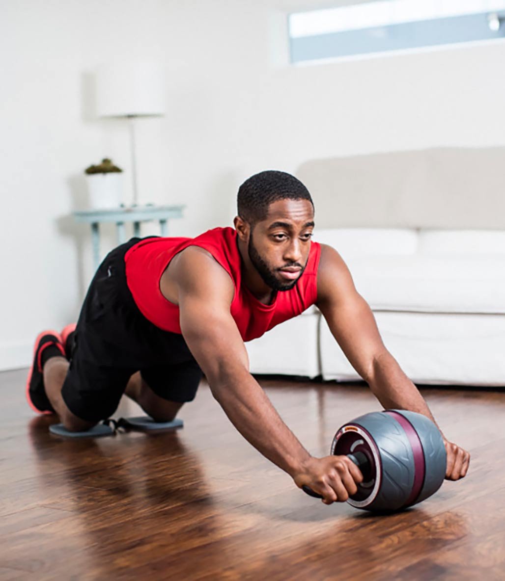 Perfect Fitness Ab Carver Pro Egzersiz Tekerleği Gri