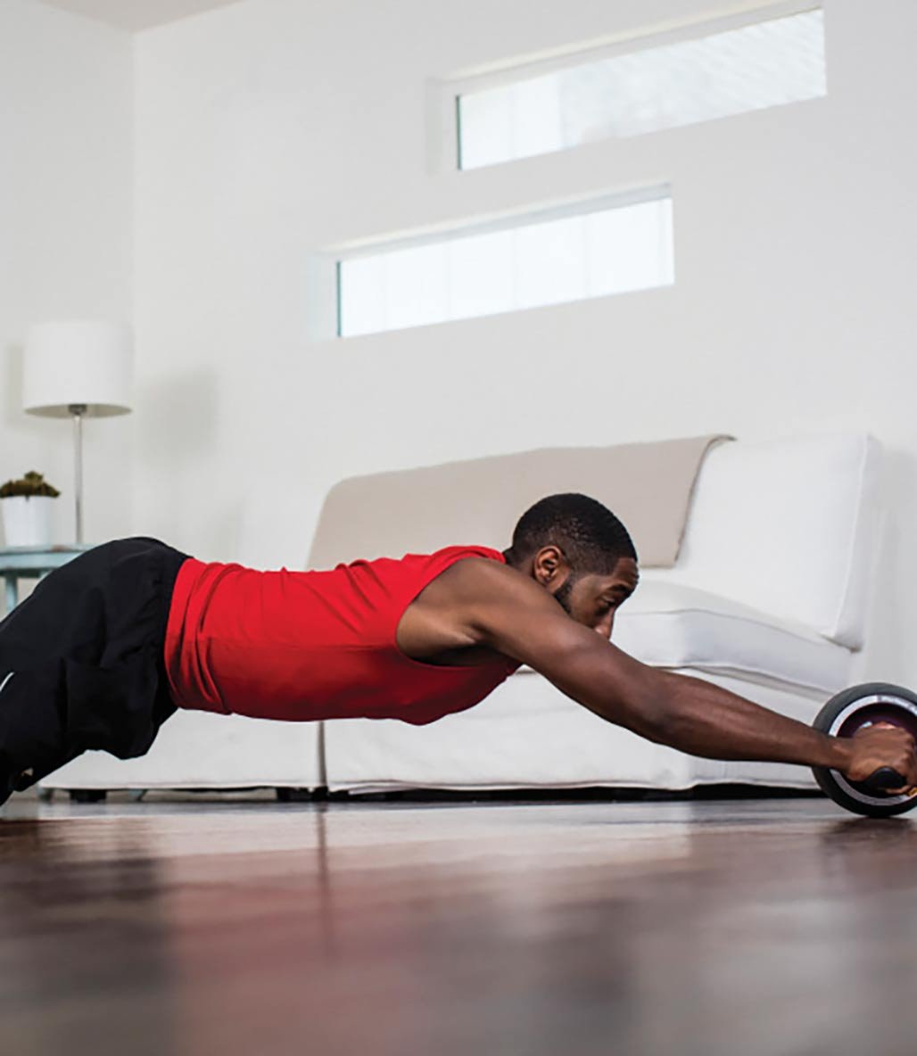 Perfect Fitness Ab Carver Pro Egzersiz Tekerleği Gri