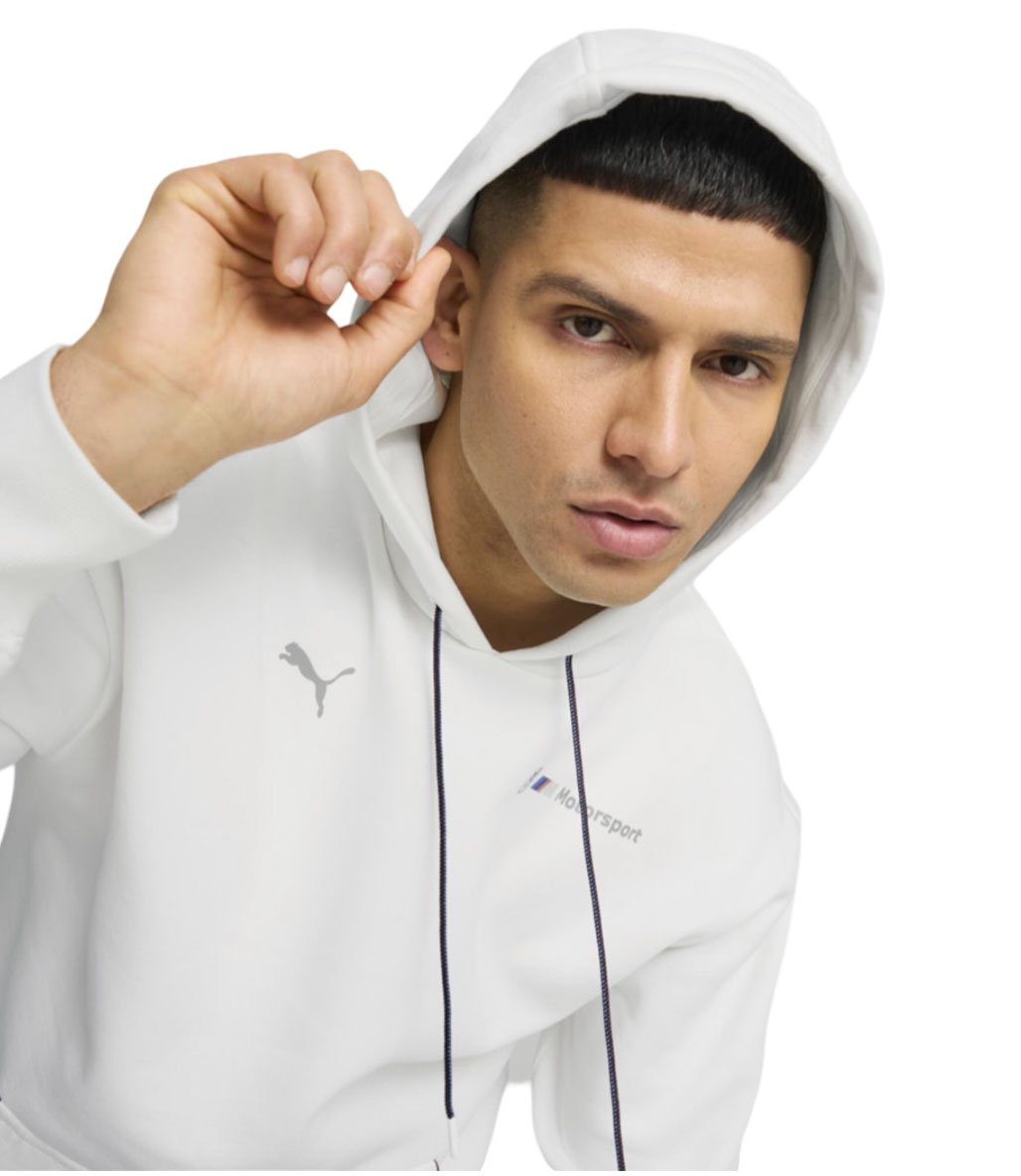 Puma Bmw Mms Ess+ Kapüşonlu Sweatshirt Beyaz