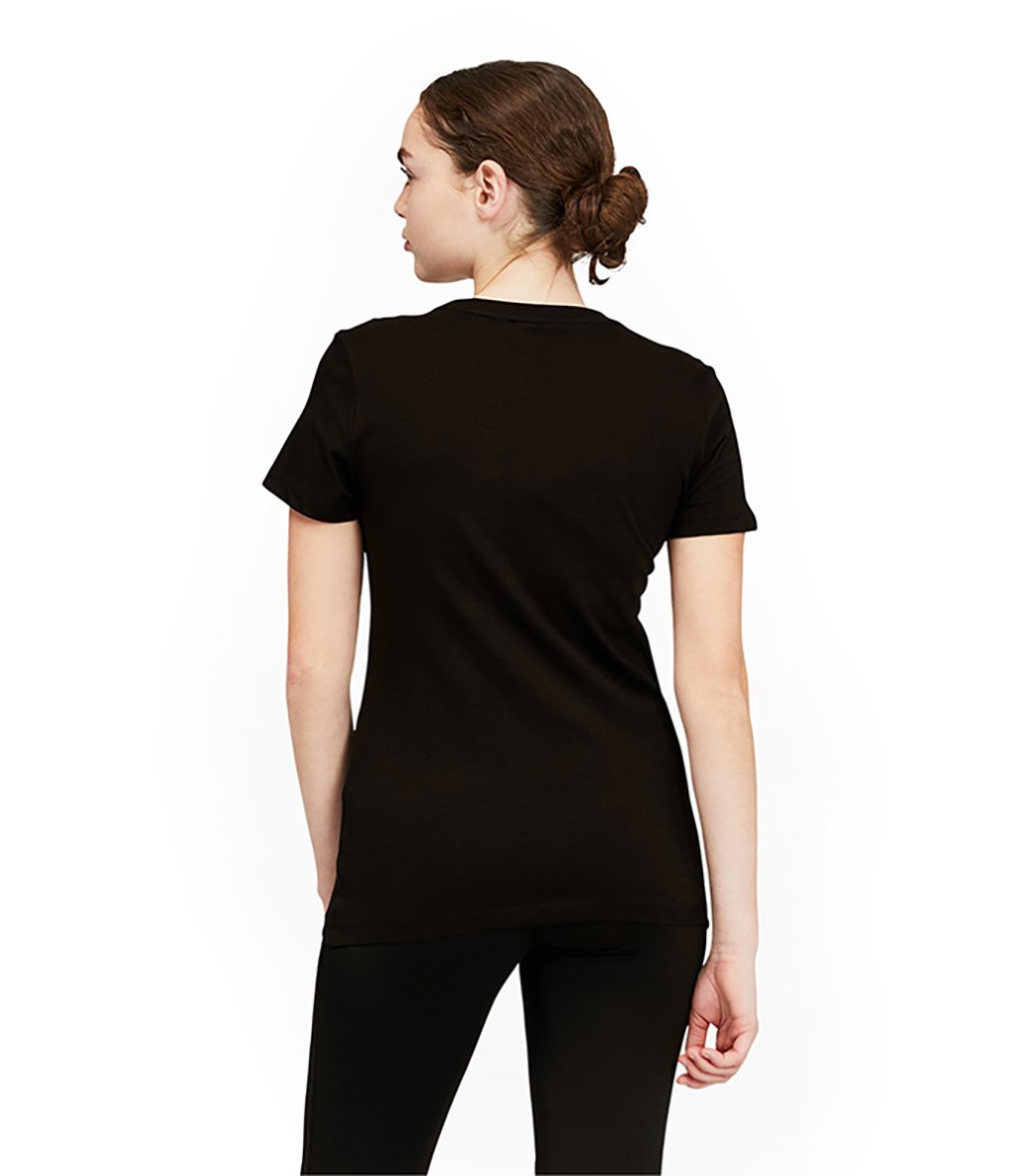 Puma Classics Metallic Logo Kadın Kısa Kollu T-Shirt Siyah