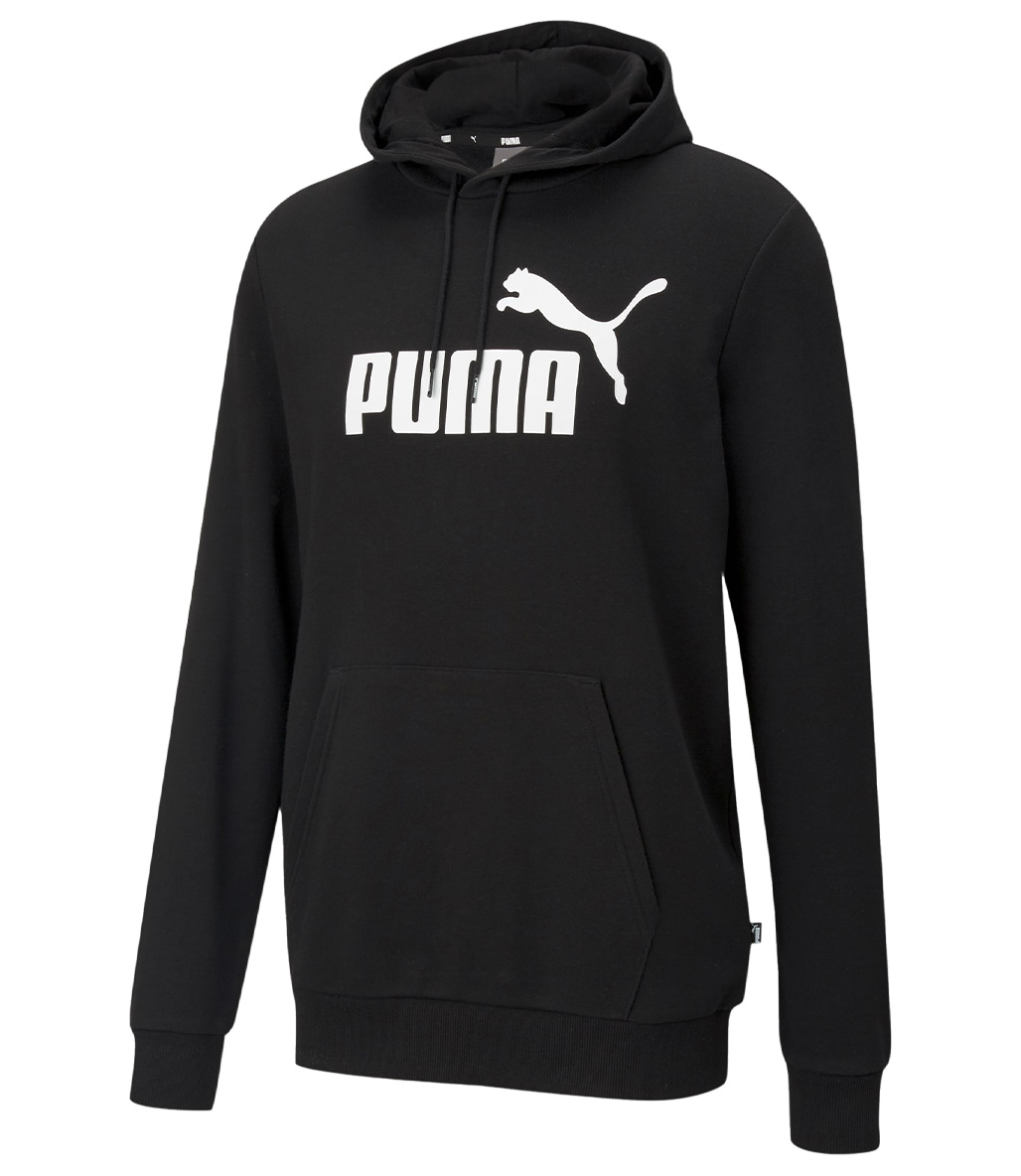 Puma Essentials Big Logo Kapüşonlu Sweatshirt Siyah