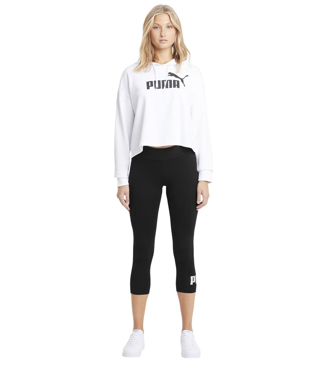 Puma Essentials Logo 3/4 Kadın Tayt Siyah