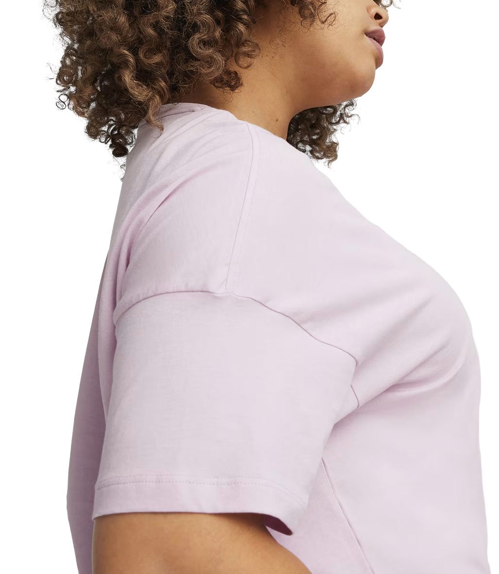 Puma Essentials Logo Cropped Kadın Kısa Kollu T-Shirt Lila