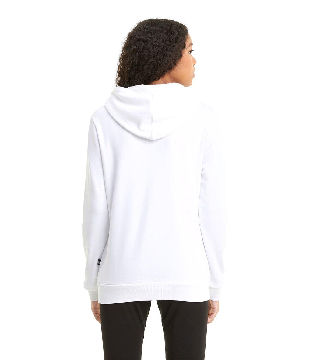 Puma Essentials Logo Kadın Kapüşonlu Sweatshirt Beyaz