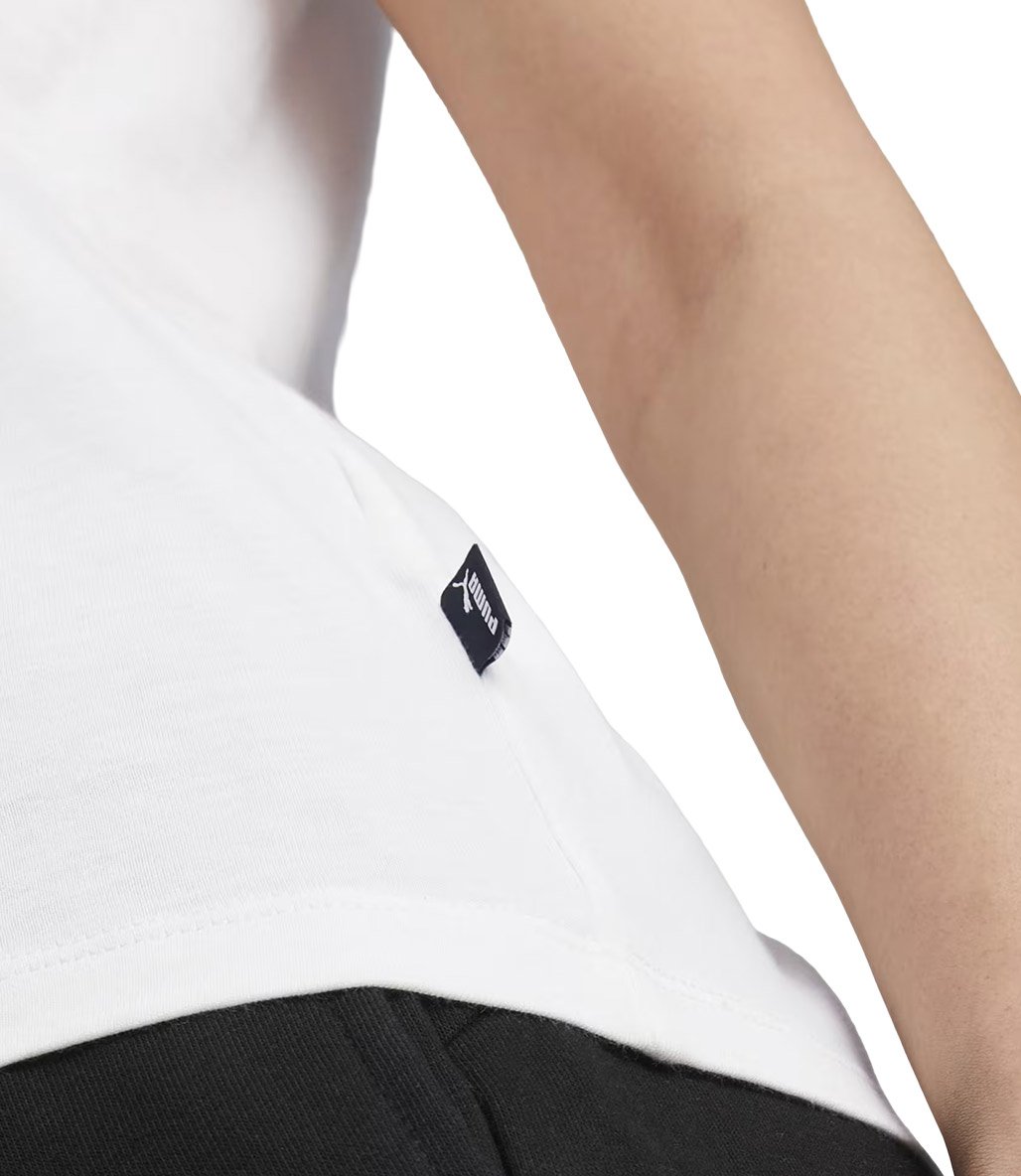 Puma Essentials Logo Kadın Kısa Kollu T-Shirt Beyaz