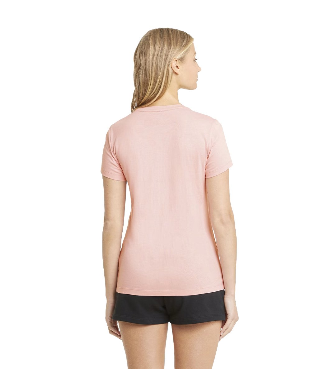 Puma Essentials Logo Kadın Kısa Kollu T-Shirt Pembe