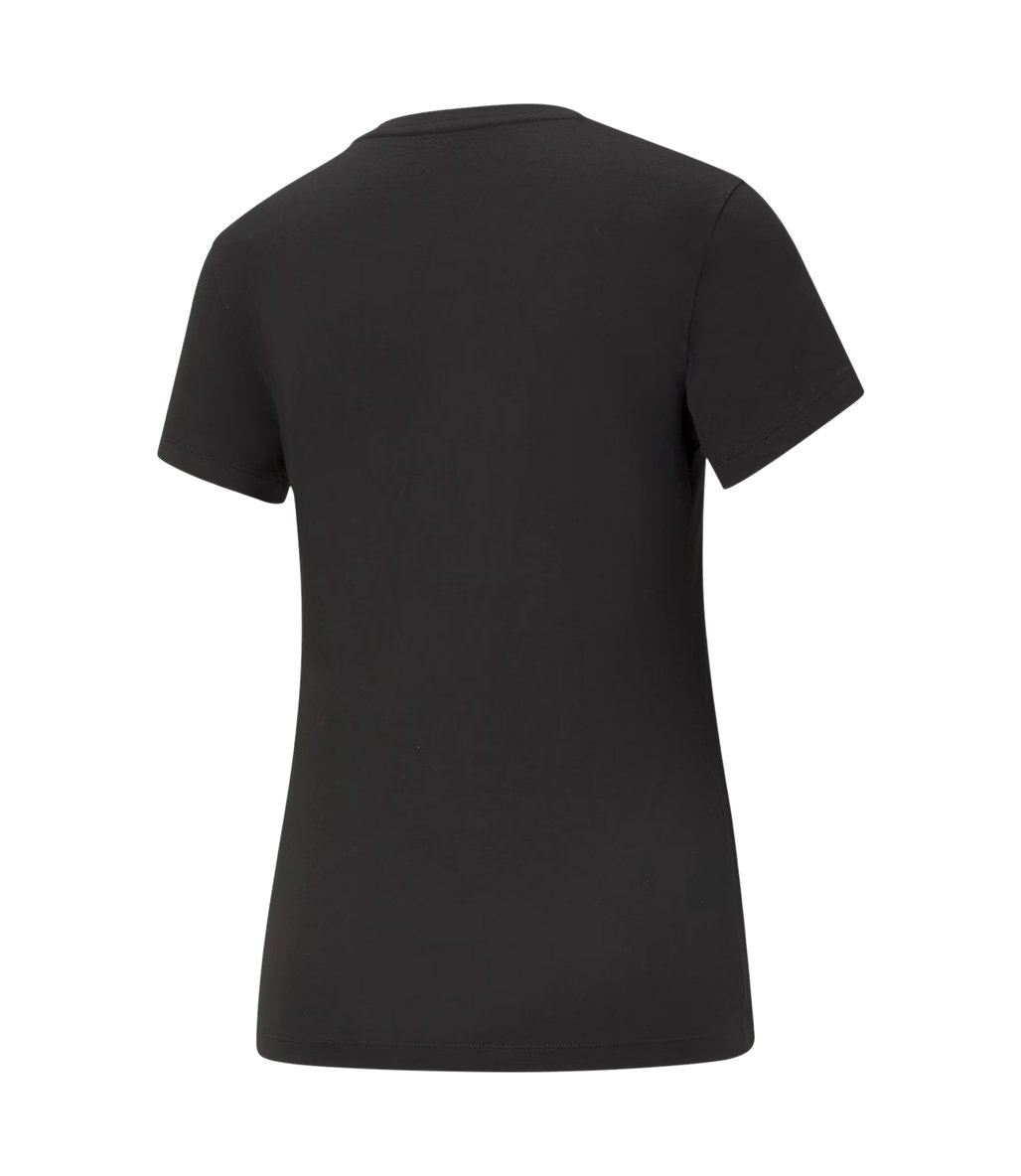Puma Essentials Logo Kadın Kısa Kollu T-Shirt Siyah