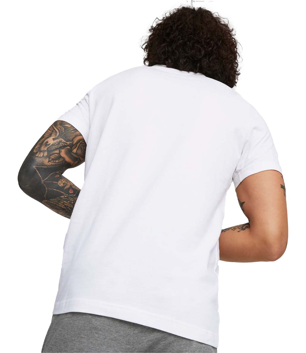 Puma Essentials Logo Kısa Kollu T-Shirt Beyaz