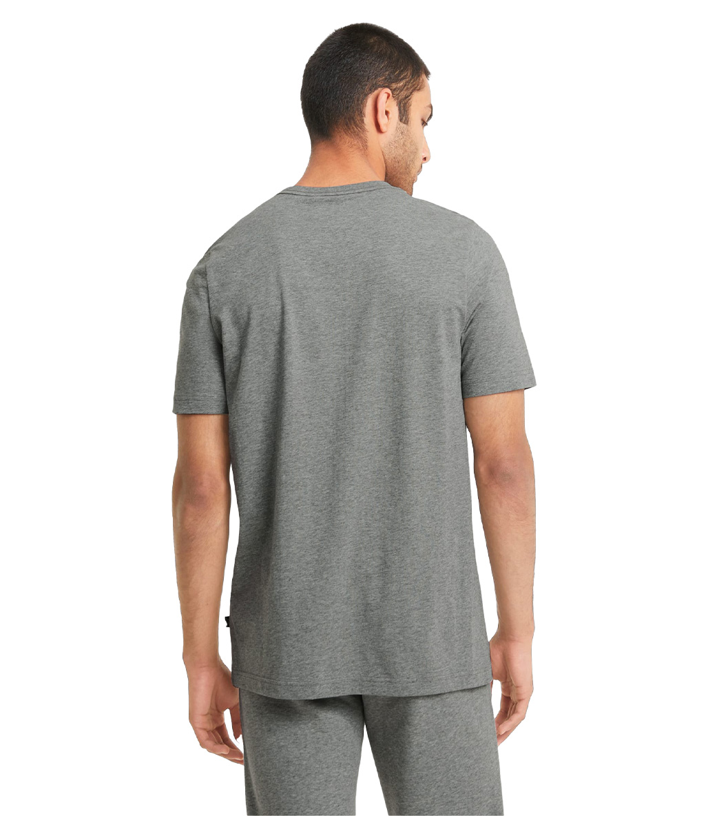 Puma Essentials Logo Kısa Kollu T-Shirt Gri