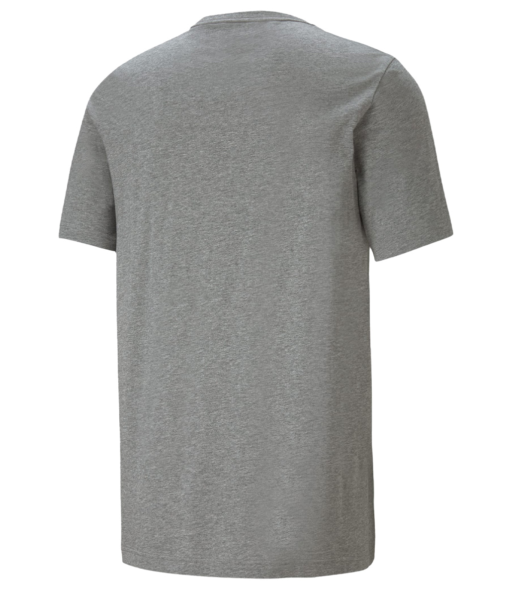 Puma Essentials Logo Kısa Kollu T-Shirt Gri