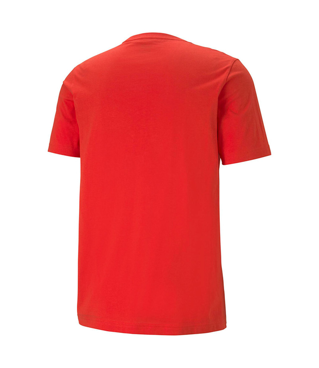 Puma Essentials Logo Kısa Kollu T-Shirt Kırmızı