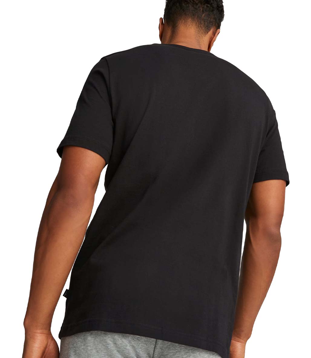Puma Essentials Logo Kısa Kollu T-Shirt Siyah