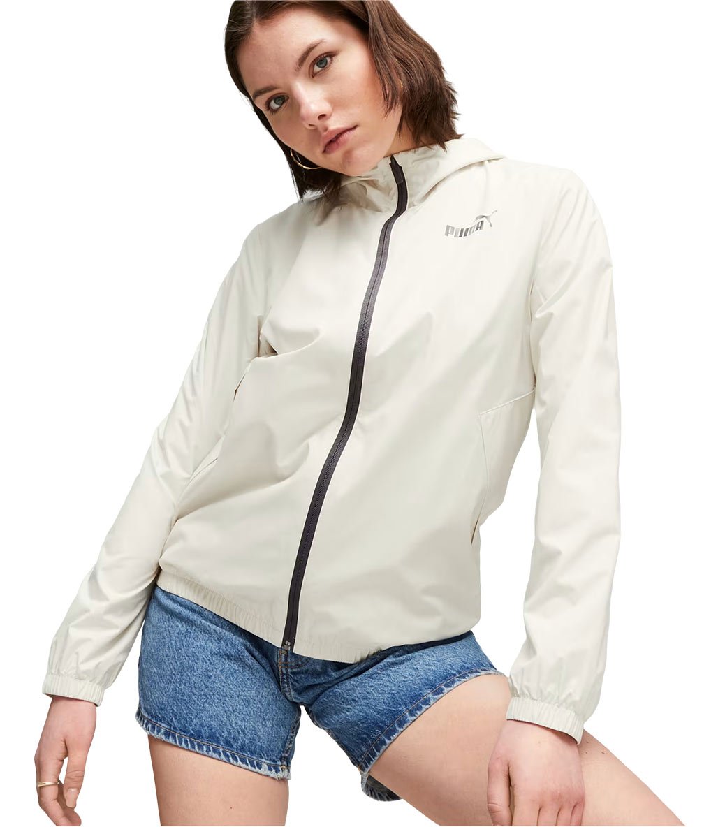 Puma Essentials Solid Windbreaker Kadın Rüzgarlık Bej
