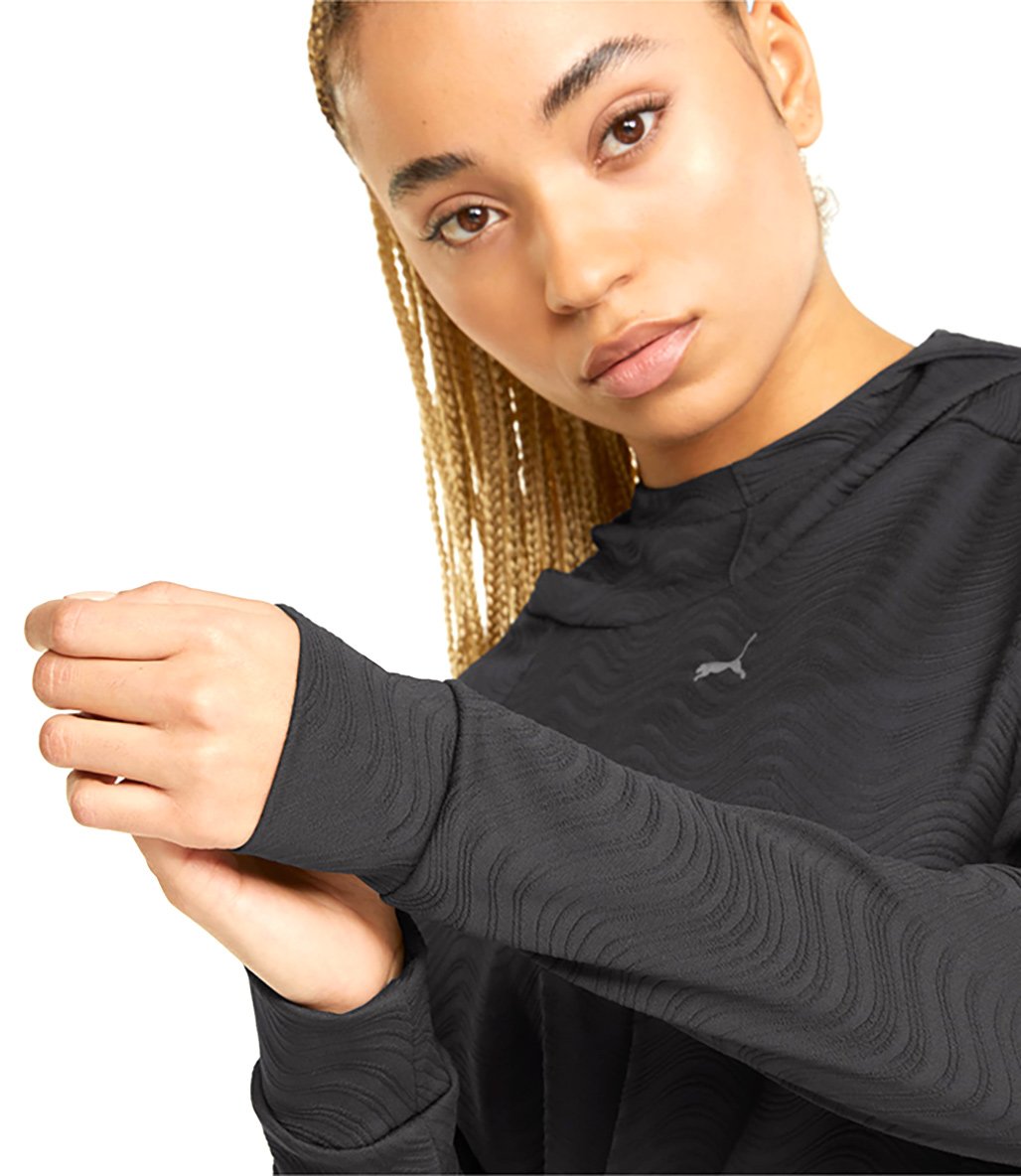 Puma Flawless Pullover Kadın Kapüşonlu Sweatshirt Siyah