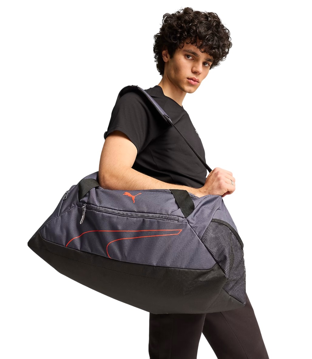 Puma Fundamentals Medium Spor Çanta Koyu Gri