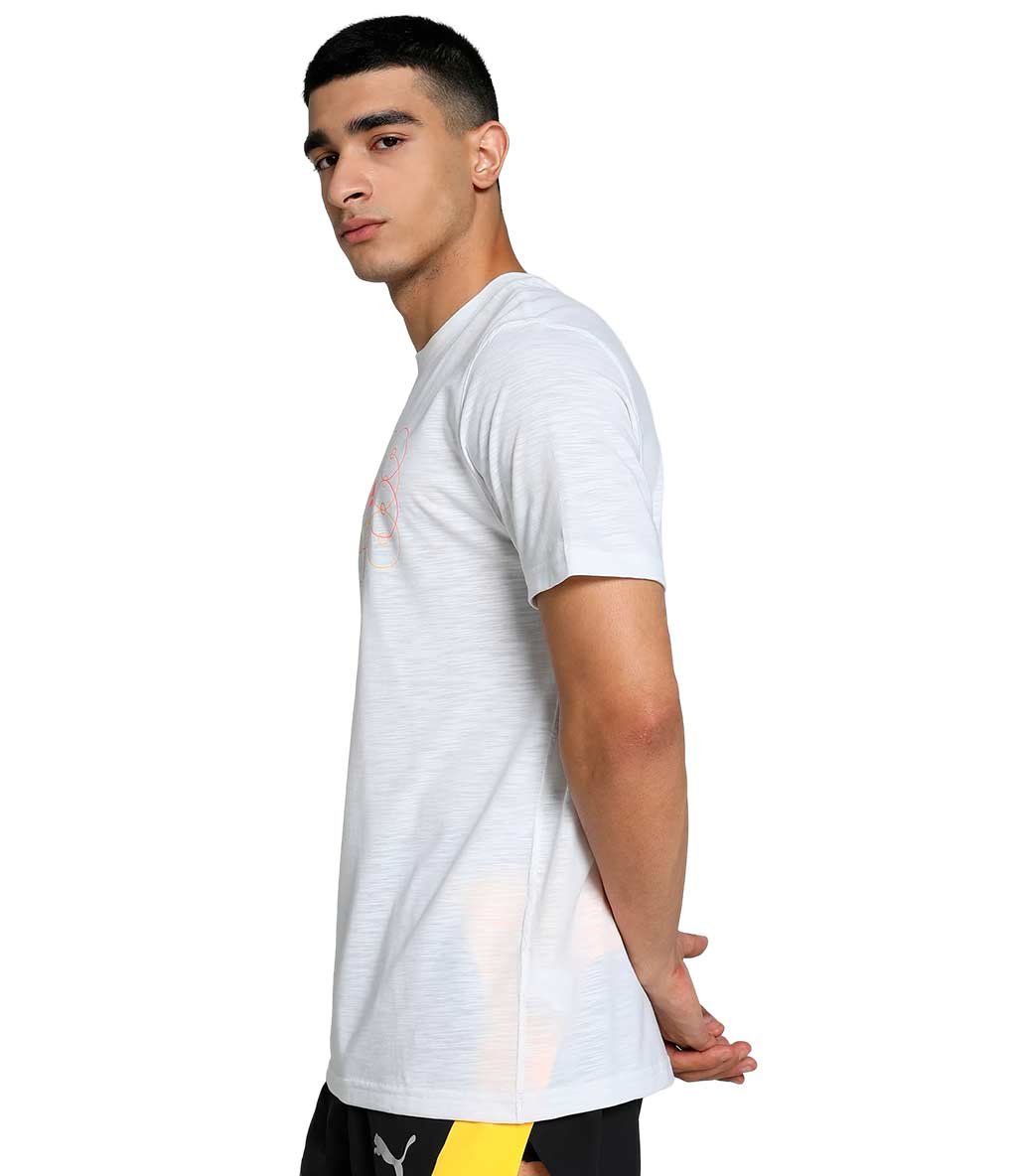 Puma Graphic Nitro Kısa Kollu T-Shirt Beyaz