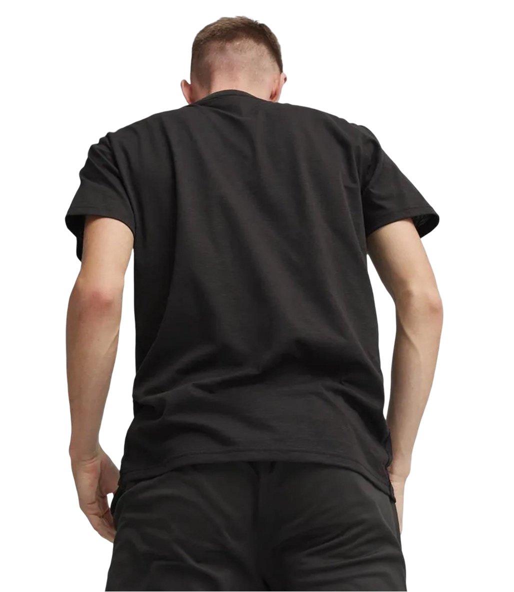 Puma Graphic Slogan Kısa Kollu T-Shirt Siyah