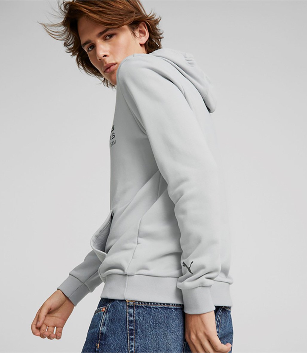 Puma Mercedes AMG Petronas Ess Kapüşonlu Sweatshirt Gri