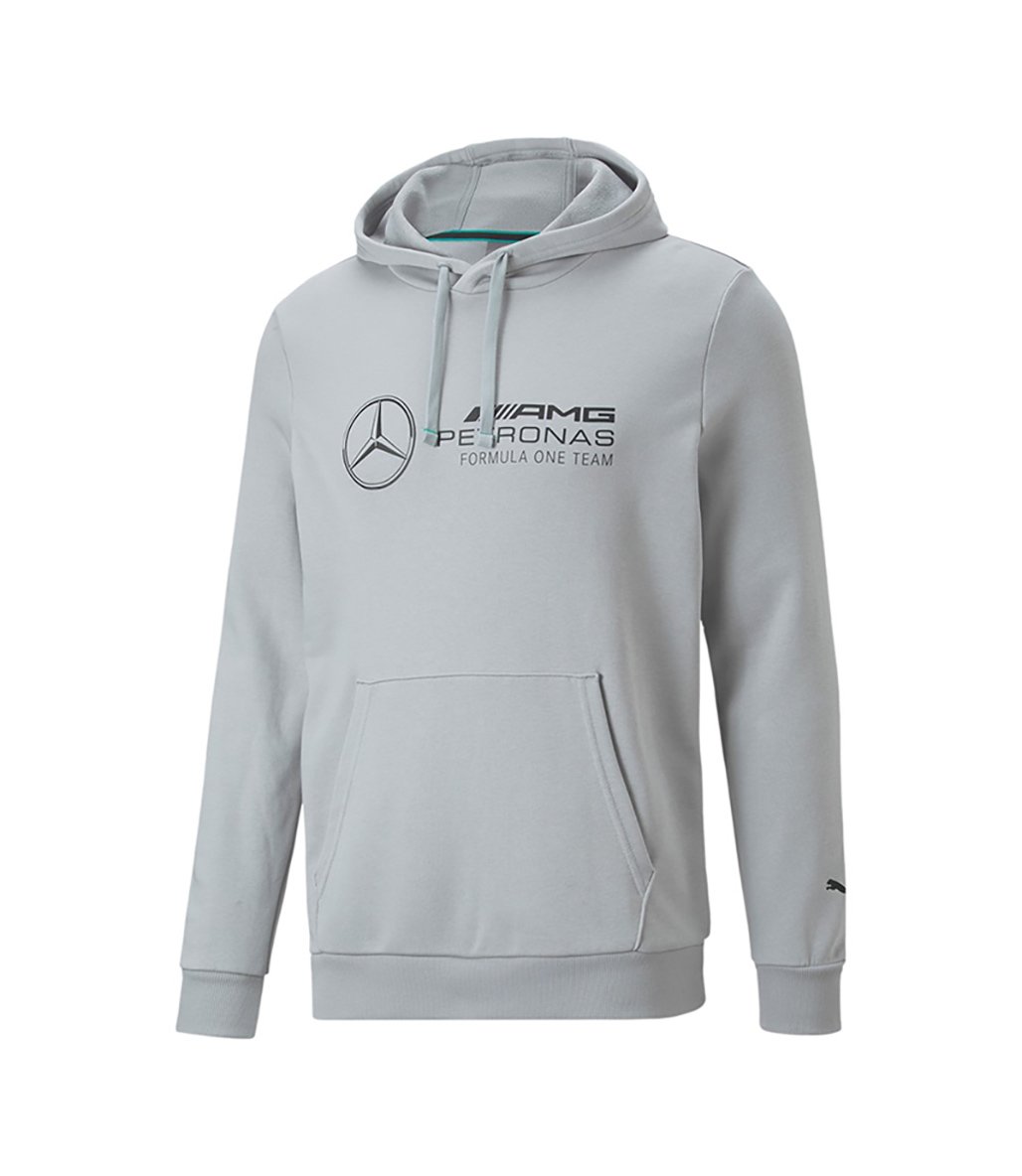 Puma Mercedes AMG Petronas Ess Kapüşonlu Sweatshirt Gri