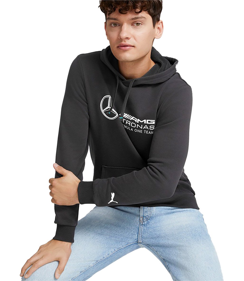 Puma Mercedes AMG Petronas Ess Kapüşonlu Sweatshirt Siyah