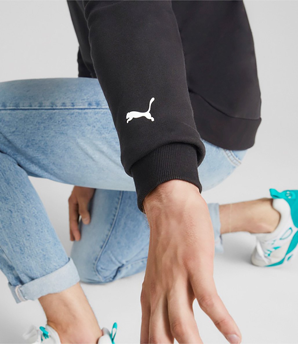 Puma Mercedes AMG Petronas Ess Kapüşonlu Sweatshirt Siyah