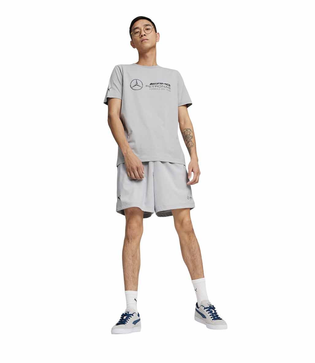 Puma Mercedes AMG Petronas Ess Kısa Kollu T-Shirt Gri