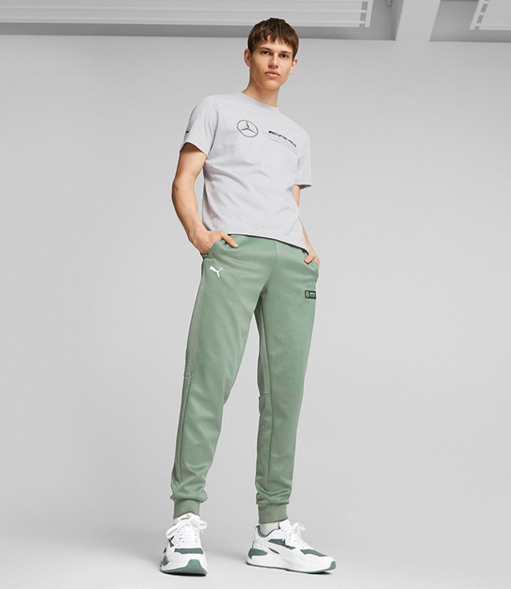 Puma Mercedes AMG Petronas Ess Logo Kısa Kollu T-Shirt Gri