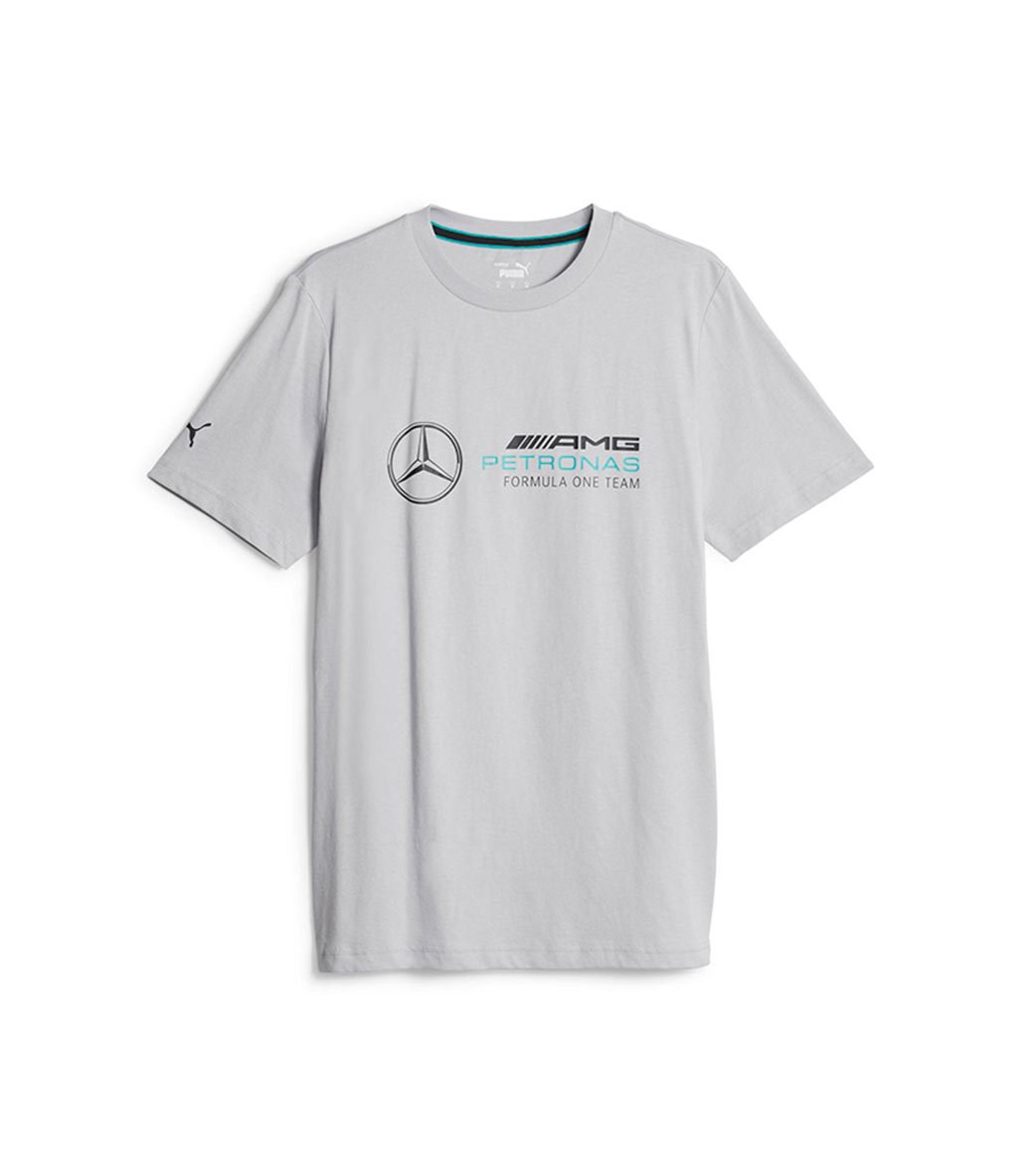 Puma Mercedes AMG Petronas Ess Logo K sa Kollu T Shirt Gri