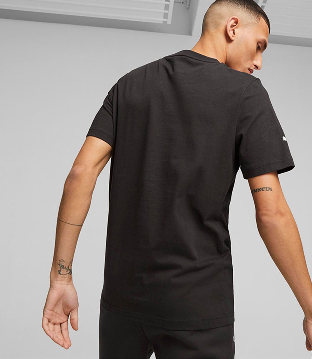Puma Mercedes AMG Petronas Ess Logo Kısa Kollu T-Shirt Siyah