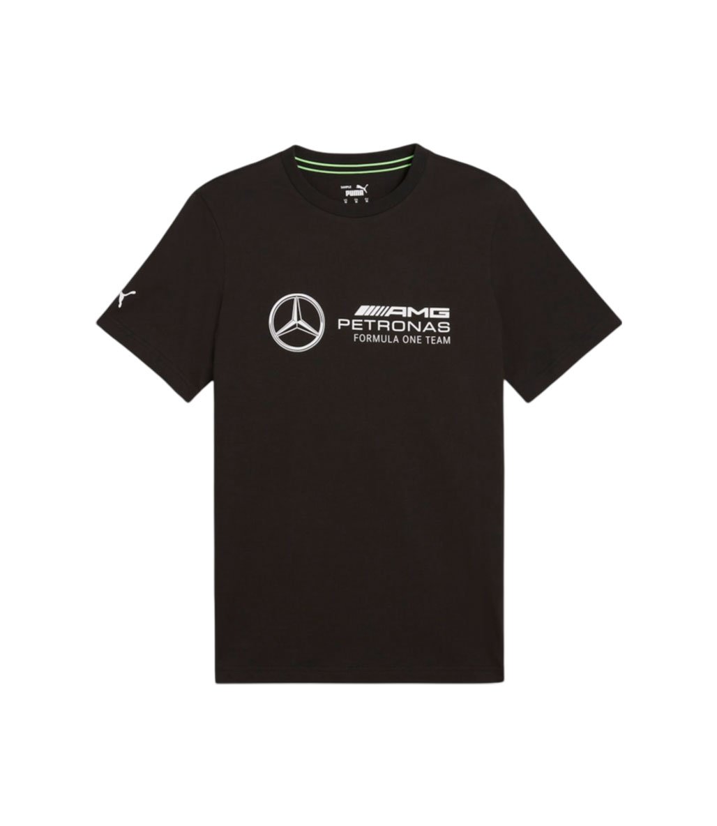 Puma Mercedes AMG Petronas F1 Ess Logo T-Shirt Siyah