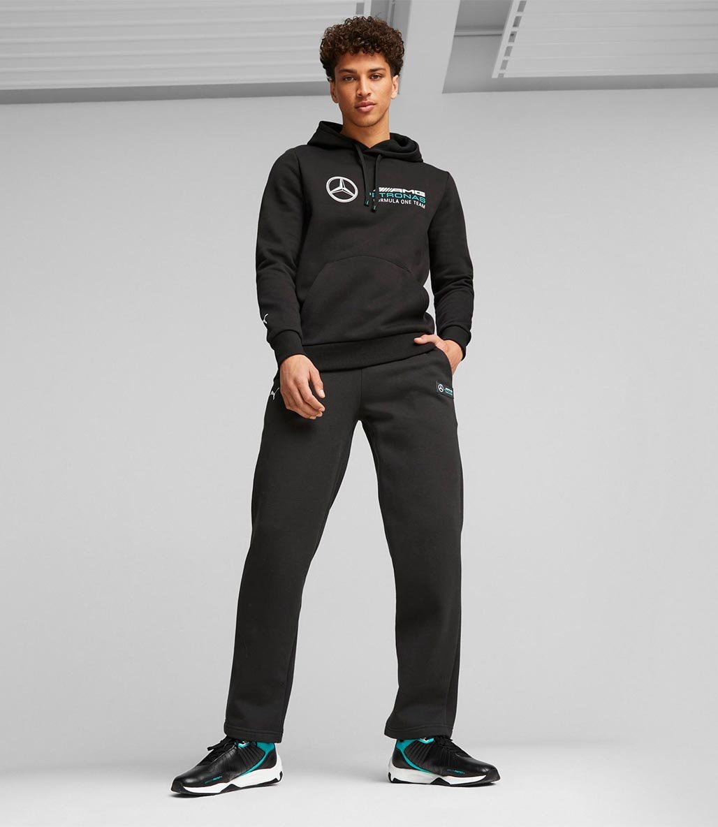 Puma Mercedes AMG Petronas Kapüşonlu Sweatshirt Siyah