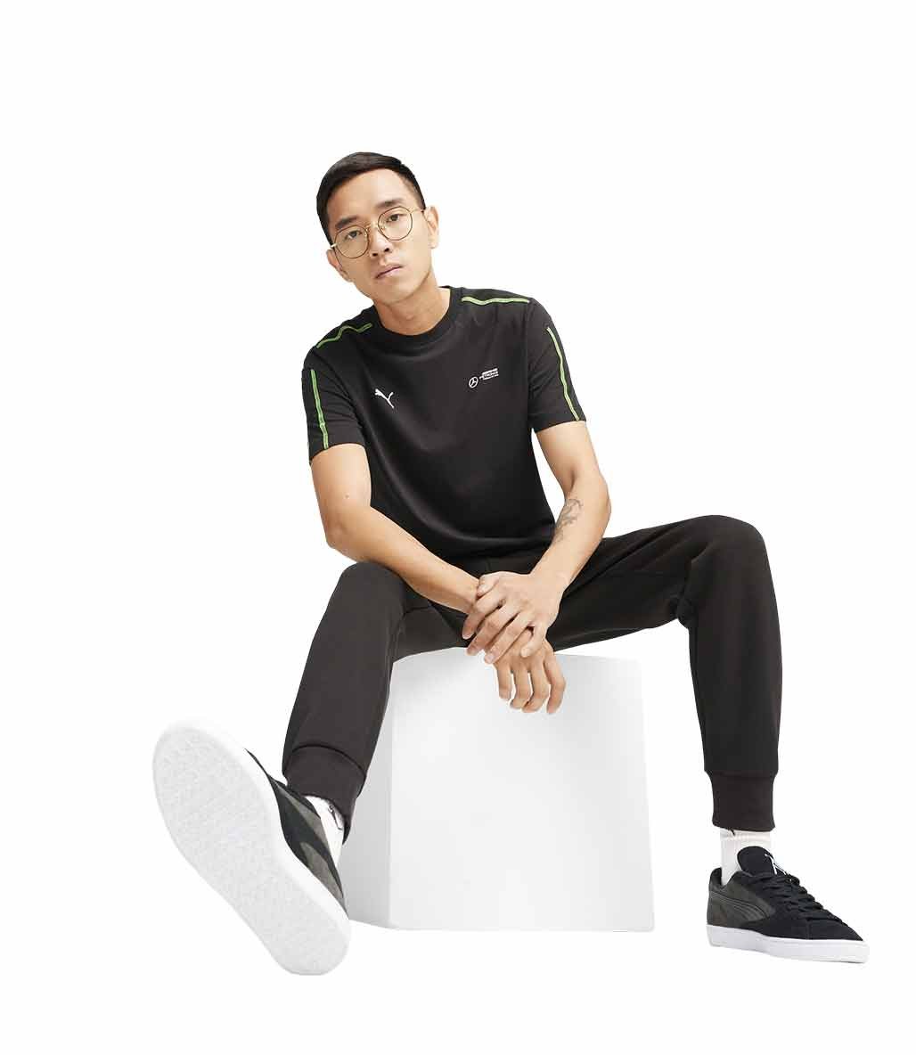 Puma Mercedes AMG Petronas MT7 Kısa Kollu T-Shirt Siyah