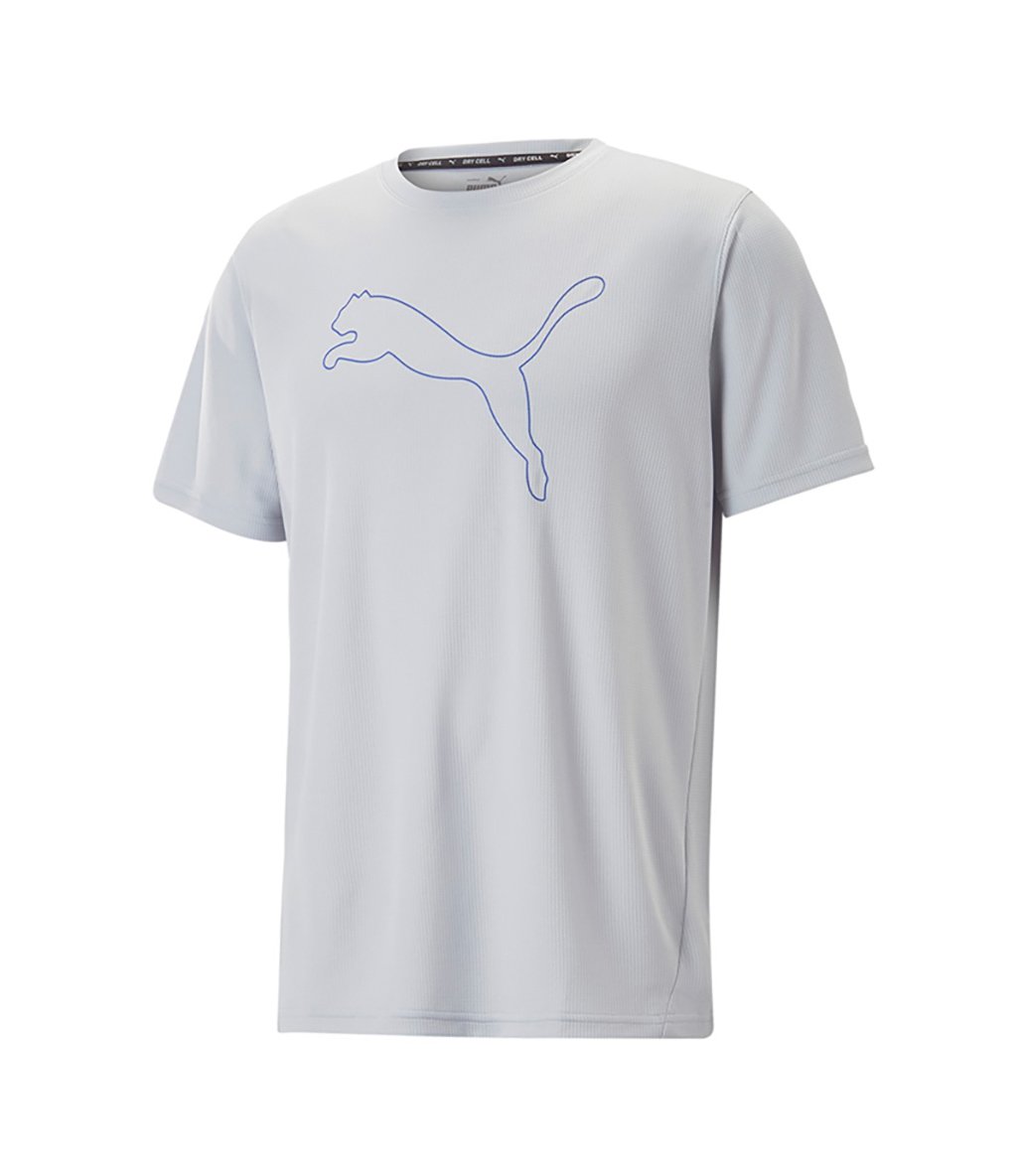 Puma Performance Cat Kısa Kollu T-Shirt Gri