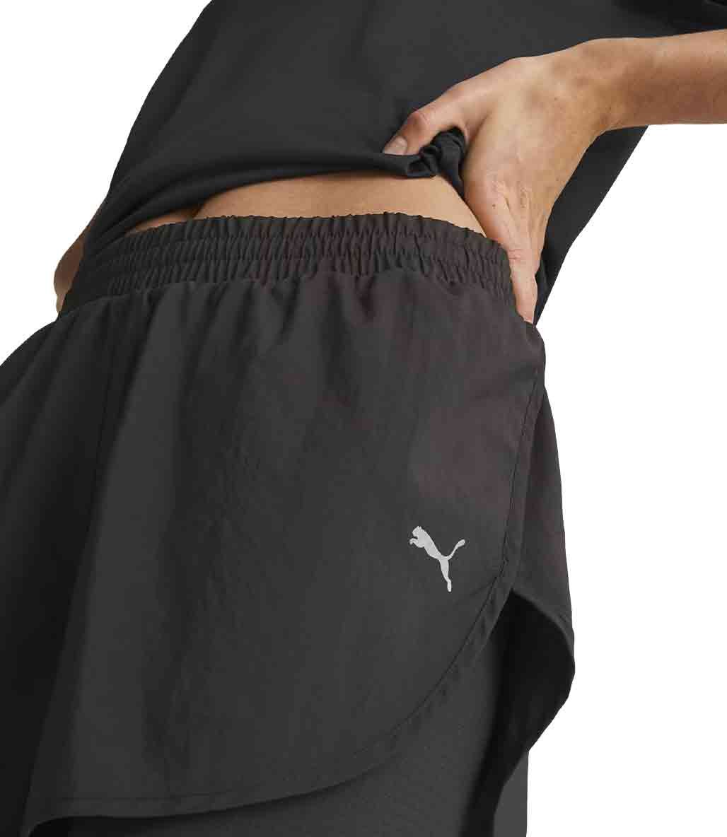 Puma Run Favourite Woven 2 in 1 Kadın Şort Siyah