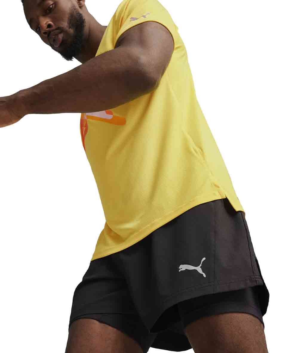 Puma Run Velocity UltraWeave 2 in 1 Şort Siyah