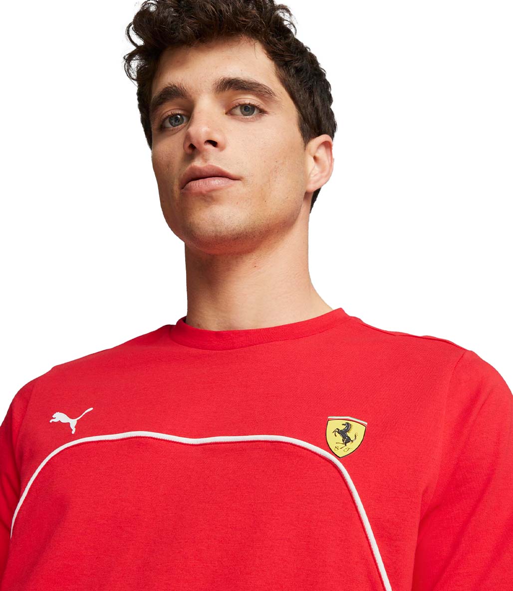 Puma Scuderia Ferrari Motorsport Kısa Kollu T-Shirt Kırmızı