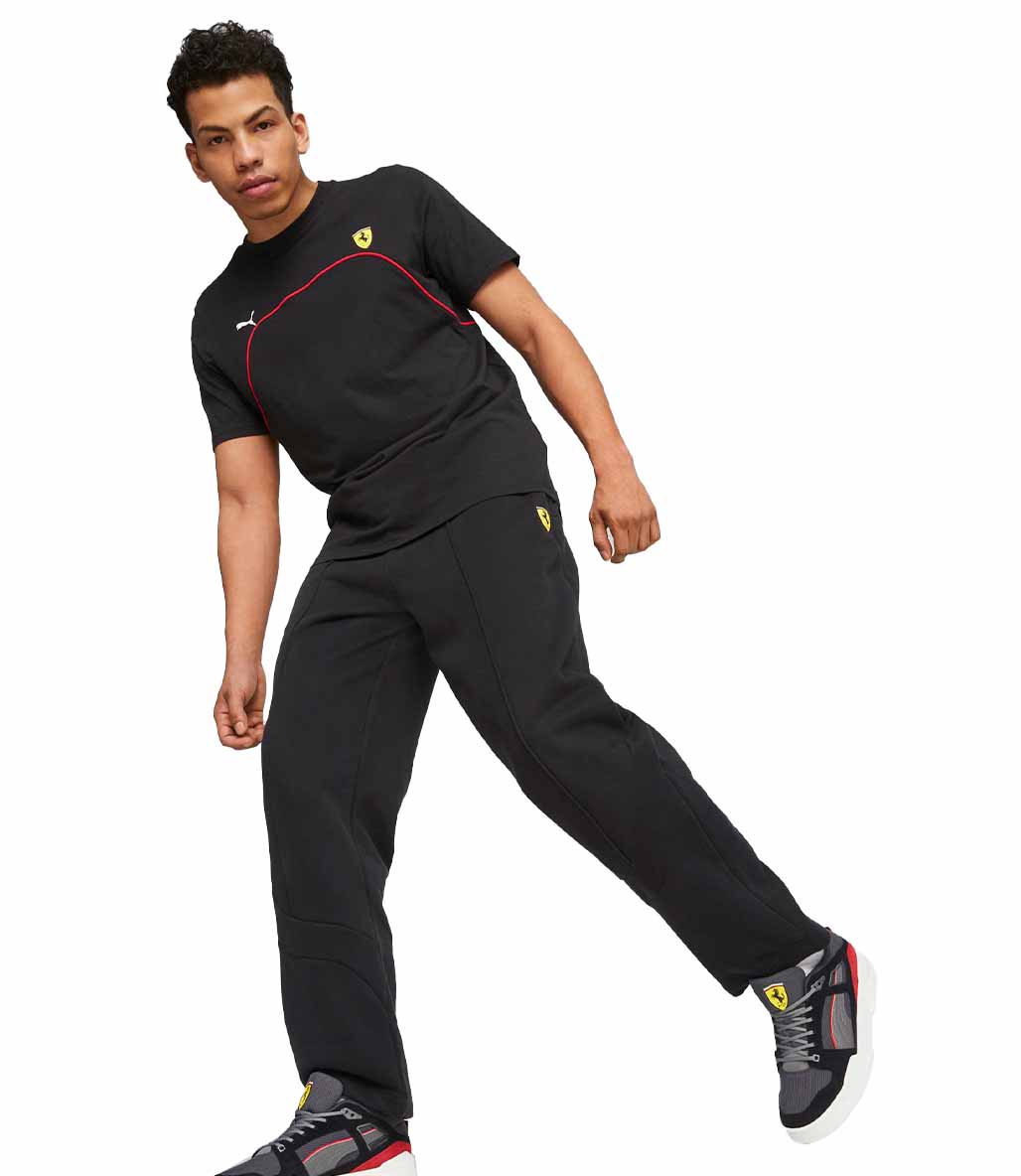 Puma Scuderia Ferrari Motorsport Kısa Kollu T-Shirt Siyah